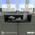 thumbnail image 6 of Karran Usa QTWS-875-BL Top Mount 33" Large Single Bowl Quartz/Granite Workstation Kitchen, 6 of 7