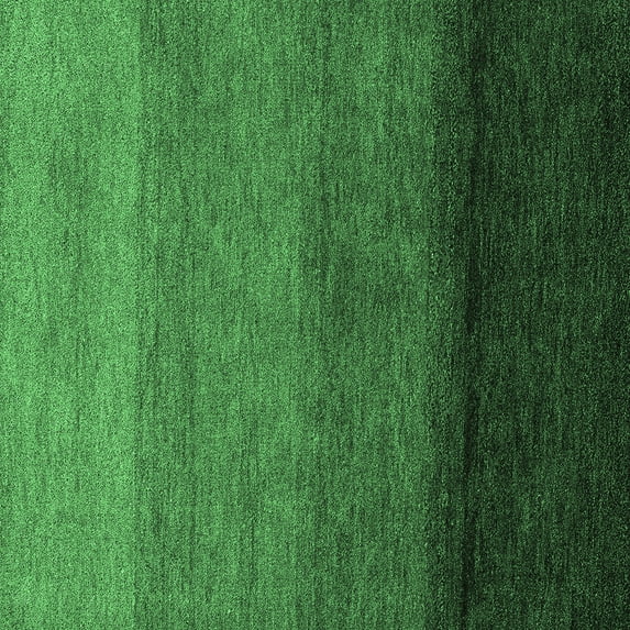 Ahgly Company Indoor Square Abstract Emerald Green Modern Area Rugs, 6' Square