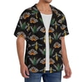 thumbnail image 2 of Naloa Wasp Cockchafer Butterfly Men's Loose Fit Cuban Collar Short-Sleeve Shirt, Hawaiian Shirts, Mens Shirts Casual for Everyday Wear Outings-Medium, 2 of 5