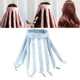 thumbnail image 1 of Heatless Sleep Overnight Curls Hair Curler Lazy Blue for Long Hair, 1 of 10