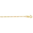 thumbnail image 4 of JewelStop 14k Solid Yellow Gold 1.9mm Figaro Chain Necklace 24" Spring Ring, 4 of 5