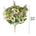 thumbnail image 3 of Honeeladyy 12.5in Beige Artificial Flowers Outdoor UV Resistant Fake Silk Flowers for Wedding Centerpieces Bouquets DIY Floral Decor Home Decoration with Stems, 3 of 7