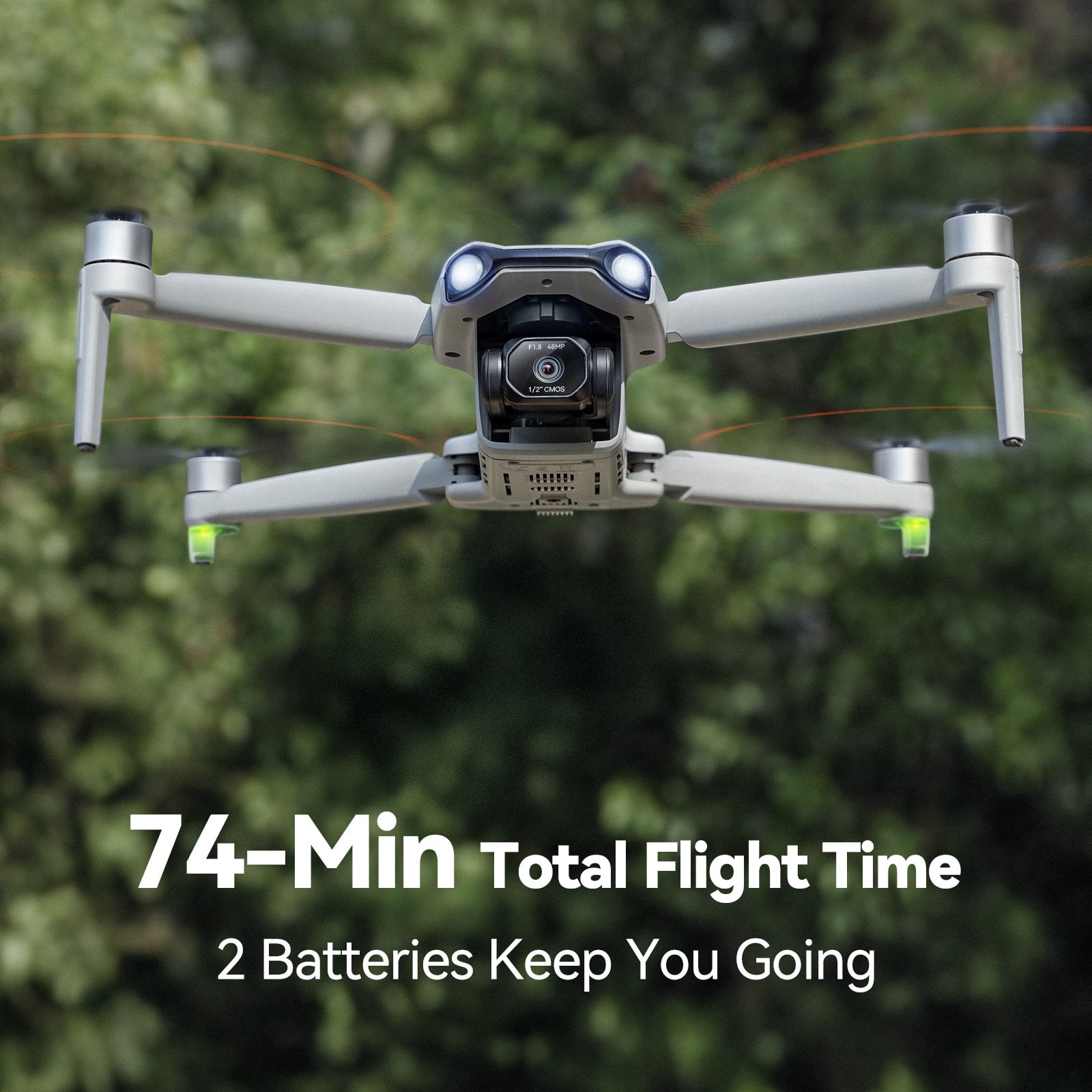 Ruko F11PRO 2 Plus Drone for Adults with 48MP 8K Camera, 3-Axis Gimbal, 74-Min Flight, 6KM Transmission