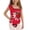 Cute Ladybug, variant on Uorisanigo Girls Swimsuit One Piece Cute Strawberry Adjustable Strap Summer Beach Swimwear with Ruffled Sleeve Straps Bathing Suit, Size 3-4