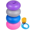thumbnail image 2 of 4 Sillas de Bola de Donut Flexibles, Sillas de Bola de Yoga Elementales para el Aula, Sillas de Oficina de Bolas de Yoga Inflables, Pelotas de Entrenador de Equilibrio de Estabilidad con Inflador para Relajarse y Entrenar, 2 of 7