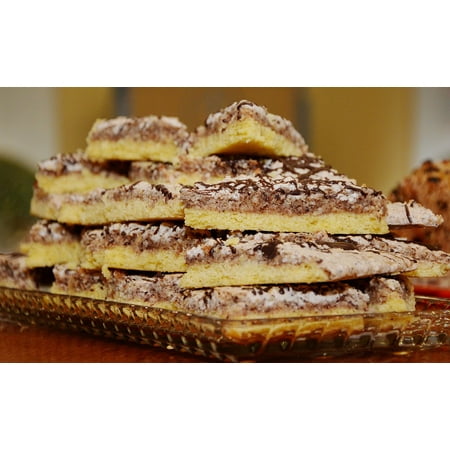 Scotts Cakes Walnut - LAMINATED POSTER Cake Plate Walnut Corners Baked Nut Cake Bake Poster Print 24 x 36