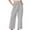 Gray1, variant on Yubnlvae Women's Corduroy Shorts High Waist Summer Drawstring Casual Wide Leg Beach Pants Beige, L