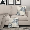 thumbnail image 2 of Polka Dot Pillow Covers 18x18 Set of 2 Black Cream Throw Pillows Boho Design Brush Strokes Decorative Outdoor Pillowcase Square Cushion Cover Linen Pillow Case for Home Sofa Couch Bed, 2 of 5