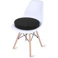 thumbnail image 2 of Cojín redondo para asiento de silla para sillas de taburete circular antideslizante, 1 pieza, color negro, 2 of 4