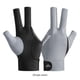 thumbnail image 2 of Guantes de billar con dedos abiertos, poliéster transpirable, entrenamiento amateur (gris) Tmvgtek Para Estrenar, 2 of 9