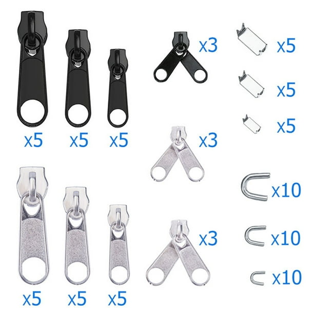 Universal Zipper Repair Replacement Fix Broken Kit - 6 Pack