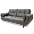 thumbnail image 4 of Sala de Piel Genuina 3-2 Sofá Cama y Love Seat, 5 plazas, Modelo Toronto, Color Gris Oxford, Elegante, comodo y Moderno, Hecho en Mexico. Medidas: Sofá 220 X 90 X 80 cm, Love Seat 156 X 90 X 80 cm., 4 of 10