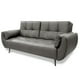 thumbnail image 4 of Sala de Piel Genuina 3-2 Sofá Cama y Love Seat, 5 plazas, Modelo Toronto, Color Gris Oxford, Elegante, comodo y Moderno, Hecho en Mexico. Medidas: Sofá 220 X 90 X 80 cm, Love Seat 156 X 90 X 80 cm., 4 of 10