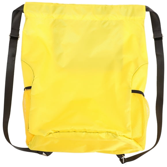 BRIGHTFUFU Bolsa de viaje con cordón, bolsa de almacenamiento, bolsa de hombro con cordón de gran capacidad, bolsa de playa