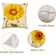 thumbnail image 2 of Fundas De Cojínes De Algodón Y Lino Doble Lado Girasoles 4 Pz, 2 of 5