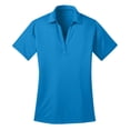 thumbnail image 3 of Womens V Neck Collared Shirts, Short Sleeve Business Dressy Casual Tops, Summer Flowy Trendy Tees, 3 of 8