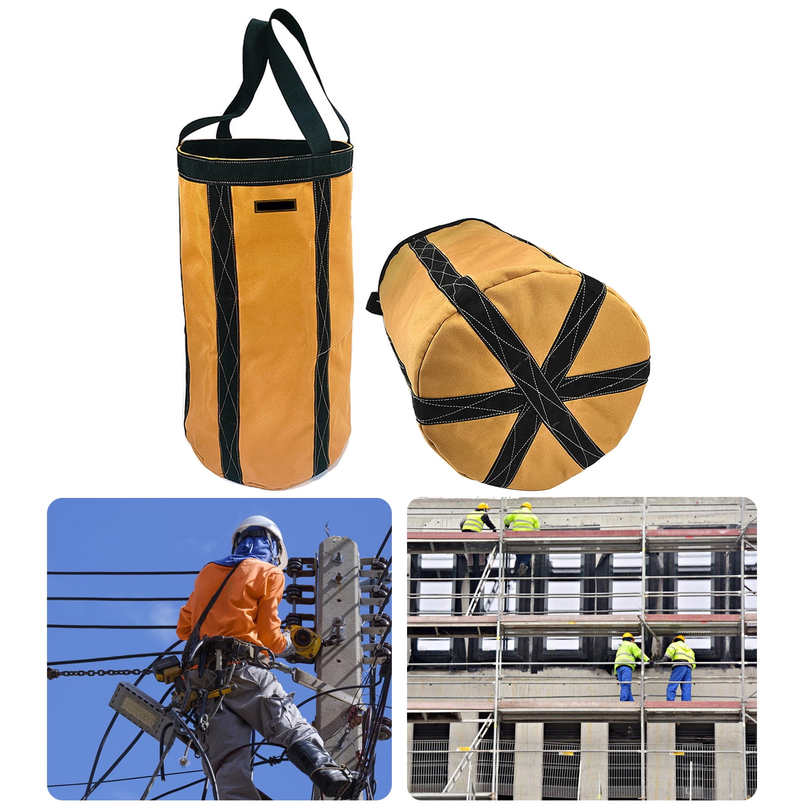 RUISINERY Tool Bag Bucket Linemen Bag Aerials Grunt Bag Utility Sacks Tool Organizers for Welders Ironworkers and Linemen
