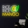 thumbnail image 2 of Handmadetneonsign Rice Rice Mango Neon Sign, ThaiLand Food Wall Art Decor, Thailand Restaurant Wall Decor, 2 of 4