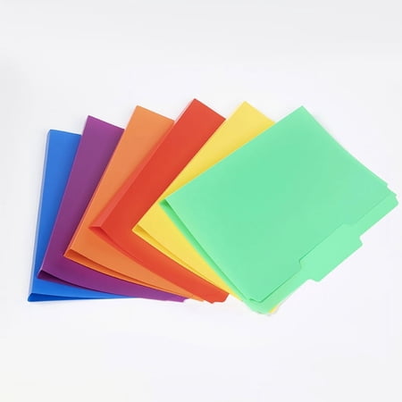 Happon Plastic Color Folders Durable Manila Folders Assorted Primary Colors 12-Pack Manila Folders Writable and Erasable File Storage Happon Plastic Color Folders Durable Manila Folders Assorted Primary Colors 12-Pack Manila Folders Writable and Erasable File Storage