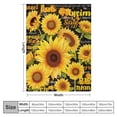 thumbnail image 4 of ARISTURING Sunflower Gifts for Women, Sunflower Blanket Positive Healing Throw Blanket, Christmas Birthday Gift for Women Blanket Soft Cozy Flannel Sunflower Decorations Blanket Mother's Day, 4 of 6