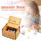 thumbnail image 5 of Caja musical de madera tallada Caja de música retro vintage Regalos de cumpleaños para niños, 5 of 8