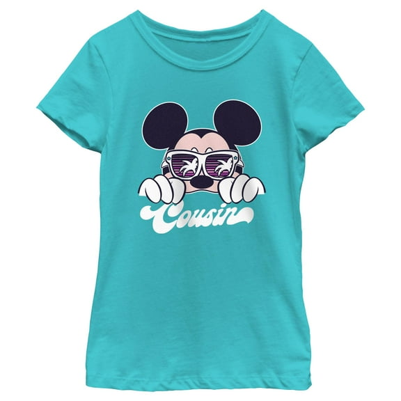 Girl's Mickey & Friends Cool Summer Cousin Graphic T-Shirt