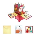 thumbnail image 2 of EGNMCR Christmas Decorations, Christmas Gifts Christmas Card Up Christmas Tree With Lights And Music Greeting Card Christmas Tree Up Christmas Card LED Light Christmas Card Greeting cards, 2 of 5