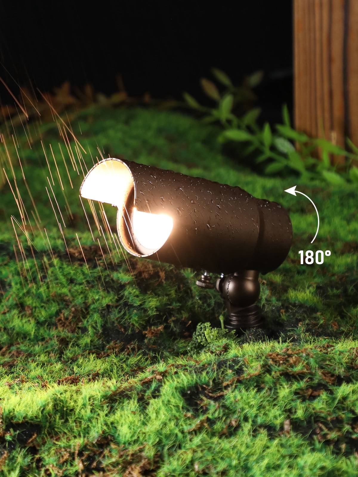 12 Pack 5CCT 7W LED Outdoor Landscape Spotlight, Adjustable Beam Angle, 12-24V AC/DC Low Voltage, Aluminum, IP65 Waterproof, Oil Rubbed Bronze