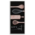 thumbnail image 5 of Stupell Industries Let's Eat Varied Kitchen Cooking Utensil Phrase Graphic Art Gray Framed Art Print Wall Art, Design by Lux + Me Designs, 5 of 5
