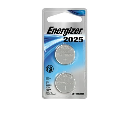 Energizer Lithium Coin Watch/Electronic Battery 2025, 2-Count