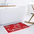thumbnail image 5 of Felpudo decorativo navideño-let It Snow Winter Snowflake, antideslizante para interior/exterior/delantero, 5 of 5