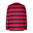 thumbnail image 6 of aidice Shirts for Women Casual Lapel Neck Long Sleeve Tshirts Button Striped Loose Comfy Pullover Tops, 6 of 7