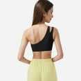 thumbnail image 5 of Active Women's One Shoulder Cut-Out Sports Bra with Asymmetrical Design - X Large, Black, 5 of 6