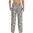 thumbnail image 3 of Uemuo Heart Leopard Pattern Men's Wide Leg Palazzo Lounge Pants with Pockets Light Weight Loose Comfy Casual Pajama Pants-Medium, 3 of 9