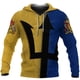 thumbnail image 2 of Sudadera con capucha unisex con estampado 3D de la bandera del país caribeño de Barbados, ropa de calle de primavera estilo Harajuku, chaqueta informal divertida, sudaderas con capucha, 2 of 5