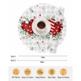 thumbnail image 6 of 13 Inch Round Placemats Set of 6, Valentine's Day Non Slip Heat Insulation PP Table Mats, Red Striped Love Eucalyptus Grey Plaid Washable Place Mats for Kitchen Dining Party Table Decor, 6 of 7