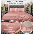 thumbnail image 3 of Juego De Sábanas Matrimonial De Satín Lujosas Modelo Rosa, 3 of 4