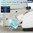 thumbnail image 6 of 2026 Upgrade 4D Massage Chair Full Body with Sonicwave Rhythmic Massage, Zero Gravity Massage Chair with Phone Controller and Holder, 16 Auto Modes, Waist & Calf Heating, Ai Voice, White, 6 of 12