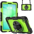 thumbnail image 1 of Funda para Samsung Galaxy Tab A11 de 8,7 pulgadas (2025) y Galaxy Tab A9 de 8,7 pulgadas (2023), resistente, a prueba de golpes, con soporte giratorio de 360° y correa de mano/bandolera, 1 of 9