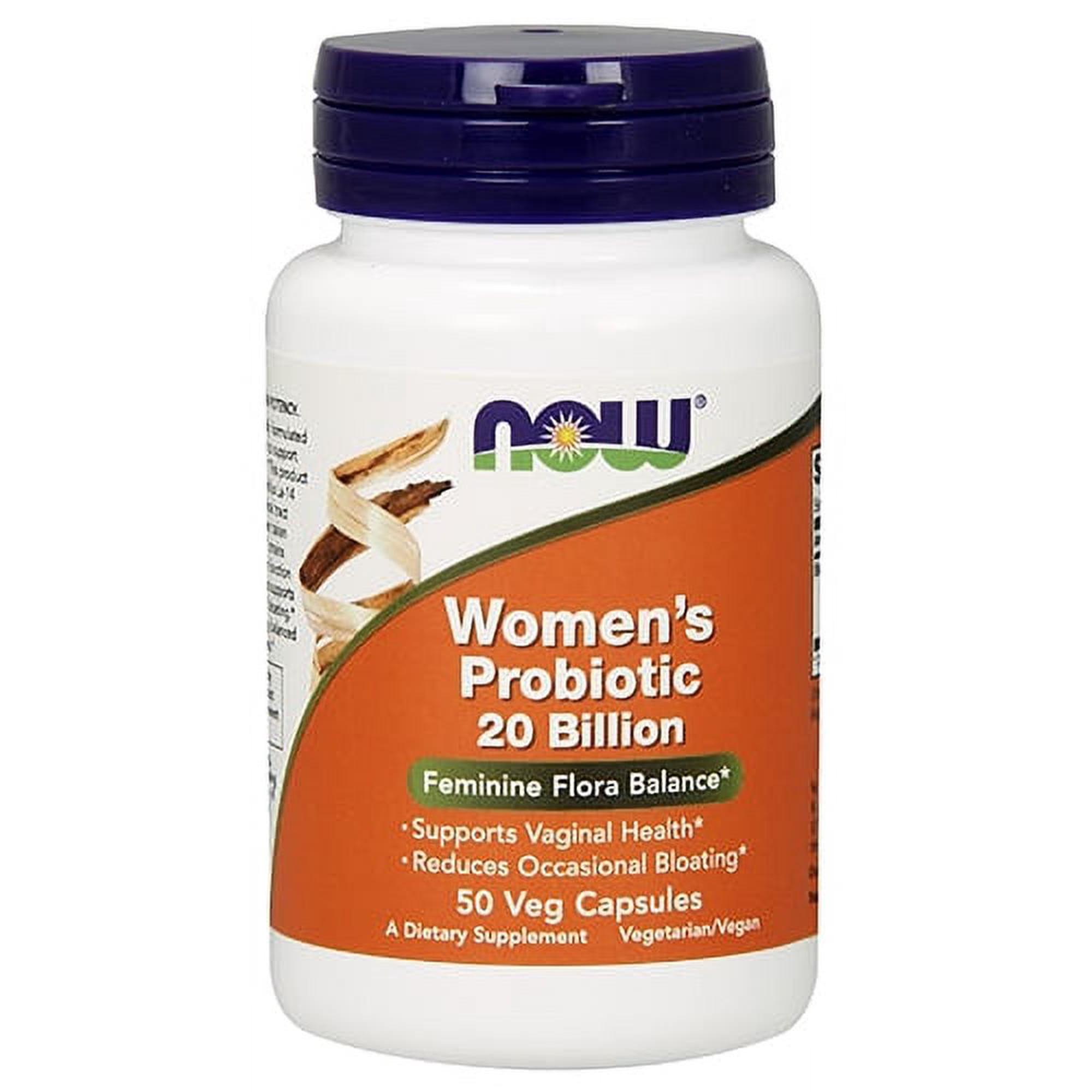 NOW Supplements, Women's Probiotic, 20 Billion, Specially Formulated using Three Clinically Tested Probiotic Strains, 50 Veg Capsules