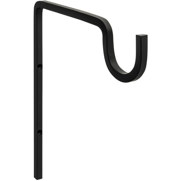 N275-507 - V2646 - 9-in Extended Wall Hook in Black