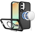 thumbnail image 4 of XPM for Samsung Galaxy S26 Phone Case, Heavy Duty Metallic Hybrid Tough TPU with Camera Ring Stand, MagSafe Compatible, Rugged Drop Protection Cover for Samsung s26 (Black), 4 of 12