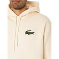 thumbnail image 4 of Lacoste Loose Fit Organic Cotton Pullover Hoodie, Beige, 4 of 6