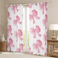 thumbnail image 2 of Castle Fairy Kawaii Ribbon Bowknot Black Out Curtains for Women Girls Children,Pink White Curtains Pack Of 2 (42X63 Each),Dreamy Princess Bedroom Curtains,Luxury Bedroom Decor, 2 of 6