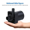 thumbnail image 2 of TFixol 12V High-Performance Multi-Use Booster Pump - 700L/h Flow Rate, 5m Lift Height, 18W Power, Ideal for Solar Showers and Smart Toilets, Mini Submersible Pump with 1.5m Power Cord and Two Fixed, 2 of 6