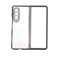 thumbnail image 1 of Folding Phone Case Fashionable Electroplated Phone Case Drop Protective Phone Cover for Z Fold 3 Black, 1 of 5