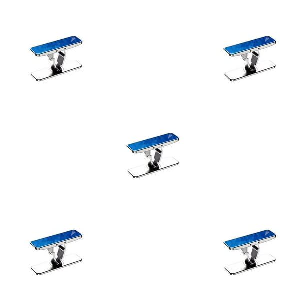 Methold Soporte para teléfono Plegable Soporte giratorio de 360 ° Soporte trasero para teléfono móvil autoadhesivo Soporte para Plata 5piezas