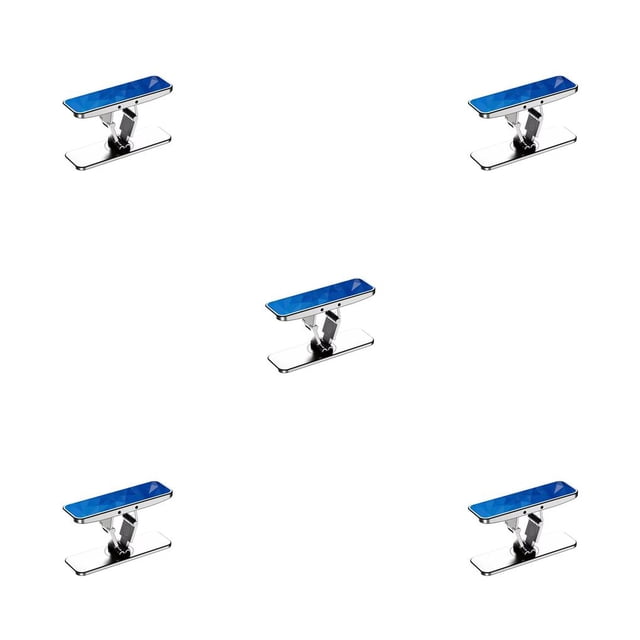 Seitruly Soporte para teléfono Plegable Soporte giratorio de 360 ° Soporte trasero para teléfono móvil autoadhesivo Soporte para Plata 5Conjunto