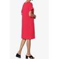 thumbnail image 4 of Robe T-Shirt Midi Longueur Genou à Manches Courtes Ajustée pour Femmes, 4 of 6