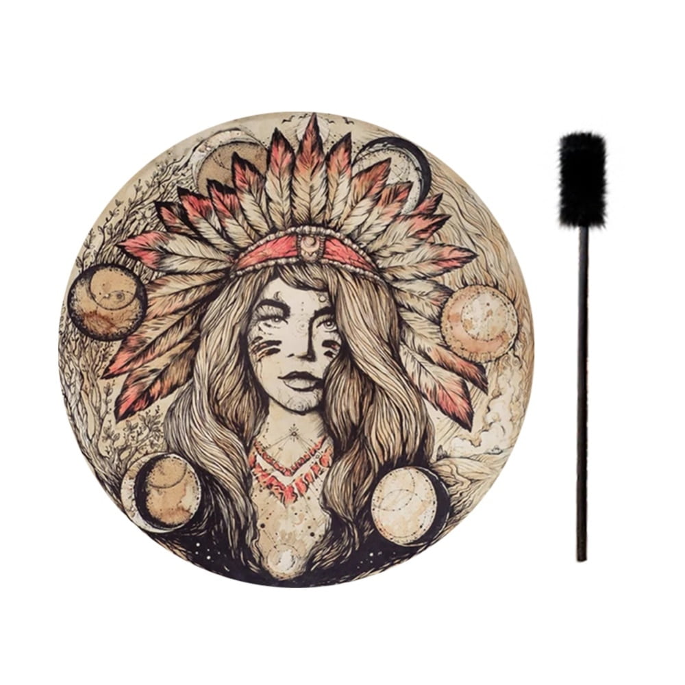 Shaman Drum with Drum Stick Set,Spiritual Healing Sound Healing